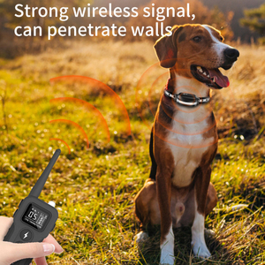 वाटरप्रूफ रिचार्जेबल टीपू चिंतनडॉग प्रशिक्षण कॉलर इलेक्ट्रिक रिमोट कंट्रोल कंपन स्थिर विरोधी बैकिंग विशेषताएं - Product Image 6
