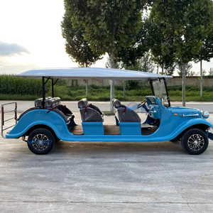 Voiture de tourisme vintage haut de gamme bleu ciel avec toit blanc, faible bruit, design élégant et épuré, fiable et abordable - Product Image 3