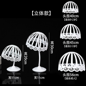 Hat Display Rack Plastic Desktop Wig <b>Holder</b> Stand For Hat And Cap Storage Display - Product Image 2