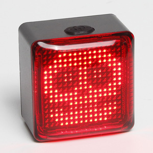 Luz Trasera Inteligente para <span class=keywords><strong>Bicicleta</strong></span>, Impermeable, Recargable, LED, con Sensor de Frenado, Patrón Personalizado DIY para Ciclismo Nocturno - Product Image 6