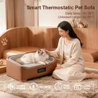 Cama para Mascotas con Calefacción y Refrigeración Inteligentes Controladas por Wifi, Gestión Remota por Aplicación, Diseño Atractivo