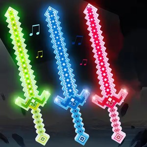 Luckykoo 2025 Épée musicale lumineuse, couteau clignotant, épée colorée, jouets pour garçons, épée musicale sonore - Product Image 2