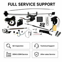 Kit de conversion de porte coulissante électrique pour porte de centre de puissance Custo, pièces modifiées