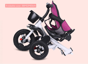 Voiture en acier à pédales pour bébé garçon 4 en <span class=keywords><strong>1</strong></span>, jouet à roulettes à 3 roues avec poignée et porte-bébé pour les enfants de 0 à 4 ans Hebei - Product Image 5