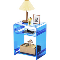 Tables en acrylique transparent personnalisées polyvalentes de haute qualité et coiffeuse en acrylique dessus de table en acrylique