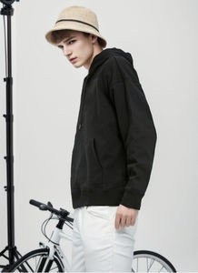 Sweat-shirts à capuche surdimensionnés pour hommes en molleton de haute qualité 350g, personnalisables avec broderie - Product Image 5