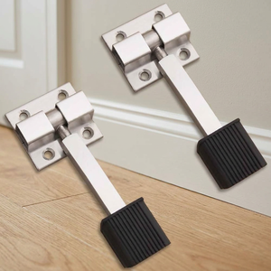 Butée de porte carrée simple en acier inoxydable 4 pouces, quincaillerie de porte robuste - Product Image 3