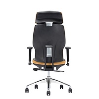 Chaise de bureau pivotante ergonomique de luxe en cuir PU moderne Chairmate pour dirigeant, patron, manager