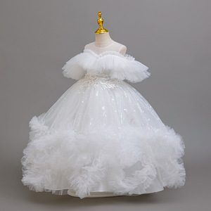 Nuevo vestido de princesa de fiesta de lujo elegante de <span class=keywords><strong>Primera</strong></span> Comunión <span class=keywords><strong>para</strong></span> niña, vestido de baile, <span class=keywords><strong>ropa</strong></span> estampada <span class=keywords><strong>para</strong></span> edades de 4 a 12 años - Product Image 2