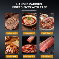 Trancheuse automatique commerciale pour la découpe de saucisses, de viande de porc cuite et de produits carnés prêts à consommer
