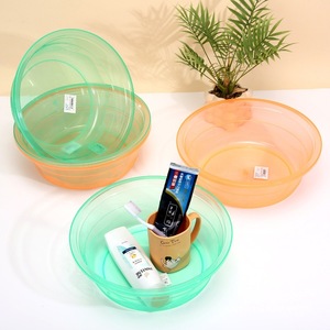 Bassine en plastique transparente épaissie de <span class=keywords><strong>30</strong></span> <span class=keywords><strong>cm</strong></span>, modèle AL674003155663, pour la lessive, la cuisine, le lavage des légumes, les dortoirs étudiants et l'usage domestique - Product Image 2