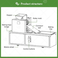Machine de production automatique de mini-biscuits et de craquelins italiens fabriquée en Chine
