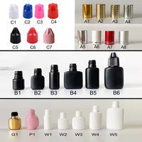 Colle pour extensions de cils imperméable à séchage rapide (0,5 seconde), colle personnalisée pour extensions de cils, noire et transparente, colle coréenne pour extensions de cils