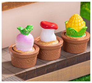 Pot de fleurs en résine pour plantes succulentes, cactus et légumes, terrarium, vente chaude, nouveau kit de bricolage, mini-maison de poupée, jardinage, aménagement paysager - Product Image 5