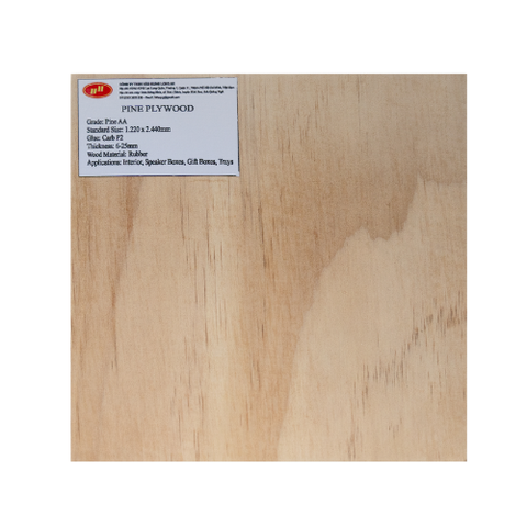 AA Grade Pine Plywood from Vietnam Manufacturer Low MOQ Anti-Slip High-Strength 12/15/18mm E0 Formaldehyde Emission Standards