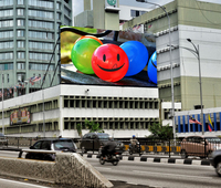 Panneau d'affichage publicitaire LED extérieur P4, panneau mural numérique, IP65, étanche, HDR10+, haute luminosité, couleur pleine