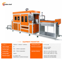 Machine d'emballage sous blister thermoformant automatique pour barquettes alimentaires en PVC/PET et emballage de biens de consommation