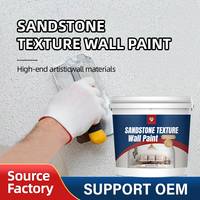 Peinture murale extérieure effet granit, revêtement liquide texturé pierre, anti-décoloration, imperméable, longue durée, résistant aux intempéries, application au pinceau