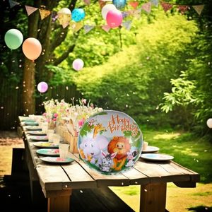 18 Inch Printed Birthday Pattern Foil <b>Balloons</b> for Party <b>Decorations</b> - Product Image 4