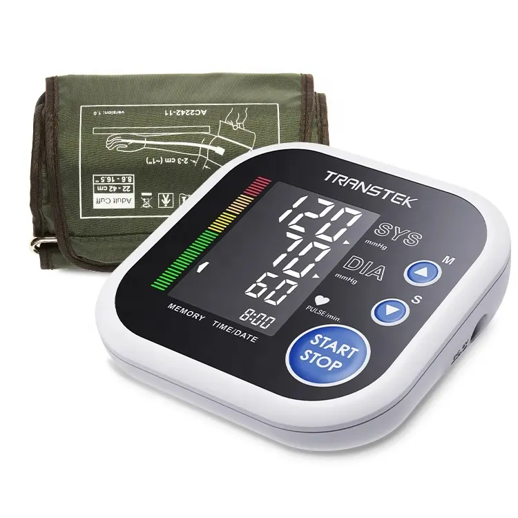 Kit de test de pression artérielle TRANSTEK opérateur bp 30s mesure rapide moniteur de pression artérielle appareil de moniteur de pression artérielle numérique