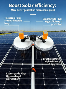 Máquina de Limpieza Eléctrica de Doble Cabezal <span class=keywords><strong>Re</strong></span>-YINCAI, Herramientas Profesionales de Limpieza Fotovoltaica, Doble Propósito Seco y Húmedo - Product Image 2