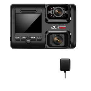 Caméra embarquée double objectif 4K 2160P WIFI GPS Logger, puce Novatek 96663, capteur <span class=keywords><strong>Sony</strong></span> IMX323, vision nocturne, enregistreur de conduite D30H - Product Image 6