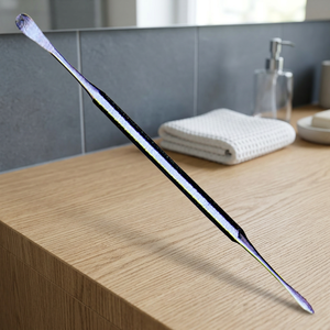 ASAP Professional Eco-friendly Stainless Steel Nail Cuticle Pusher Remover <b>Tool</b> Flat Color Flat Birch Clean Nails Manicure Dust - Product Image 3