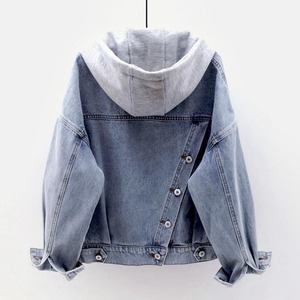 Chaqueta Vaquera <span class=keywords><strong>de</strong></span> Invierno con Diseño <span class=keywords><strong>de</strong></span> Logotipo Personalizado, Estilo Vintage Desgastado, Resistente, con Botones, <span class=keywords><strong>de</strong></span> Secado Rápido, Corte Holgado, con Capucha y Bolsillos <span class=keywords><strong>Grandes</strong></span> - Product Image 4