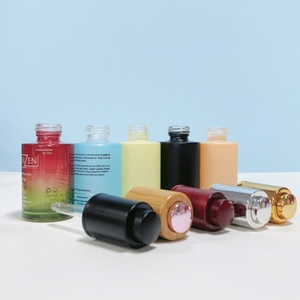 Emballages cosmétiques de luxe 30ml 50ml 1oz Flacons compte-gouttes en verre pour huiles essentielles Flacons de sérum pour soins de la peau - Product Image 5