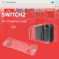 Coque de protection transparente en PC rigide antichute pour console de jeu Nintendo Switch 2 – Vente en gros fabricant