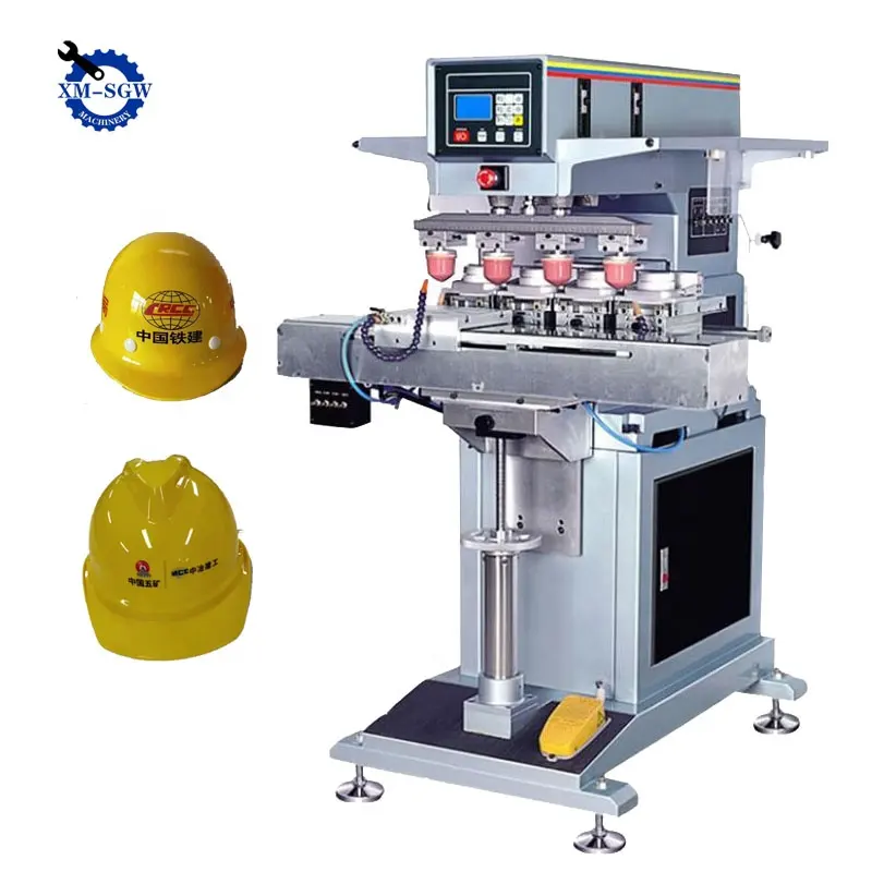 Best Price Four-Color Pad Printer for Safety Helmet Printing Specialized for Pad Printers