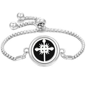 Bracelet à breloque réglable 22MM avec pendentif diffuseur d'arômes en forme de fleur - Product Image 2