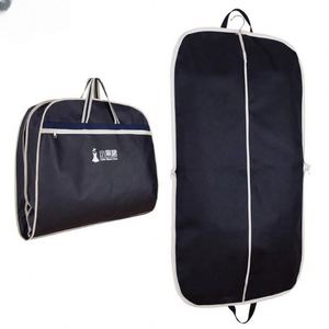 Muestra gratuita: Bolsa de traje negra con cremallera, bolsa de traje de tela Oxford 600D, bolsa de traje de tela no tejida, venta al por mayor - Product Image 3