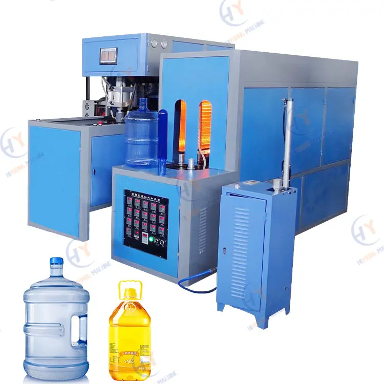 Semi Auto 1l 2l 5l 20l Wasser flasche Blasform maschine 20 Liter Plastik flasche Blasform maschine