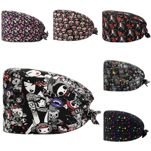 قبعة ممرضة أنيقة مطبوعة، ناعمة وقابلة للتنفس، مناسبة للعيادات والمستشفيات وعيادات الأسنان والطاقم الطبي - Product Image 3