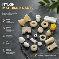 Piezas de plástico personalizadas mixtas de nylon PA6: Engranajes, bobinas de reloj de arena, poleas de ranura en V, placas de soporte de puente y bujes para ensamblaje mecánico