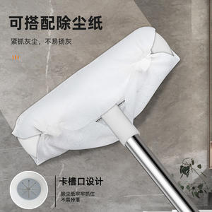 Limpiador de mosquiteras de acero inoxidable con mango telescópico y goma de doble cara para limpieza en alturas. - Product Image 4