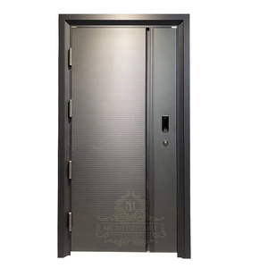 <span class=keywords><strong>Porta</strong></span> d'Ingresso Premium in Acciaio Inossidabile Rinforzato per Case di Lusso con Vetri Laterali, Serratura Intelligente e Guarnizione Inferiore - Product Image 6