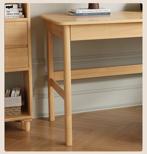 Modern Home 45CM Solid Wood Long Wall <strong>Narrow</strong> Double <strong>Desk</strong> for Study Work Home Office Furniture <strong>Computer</strong> <strong>Desks</strong> - Product Image 5