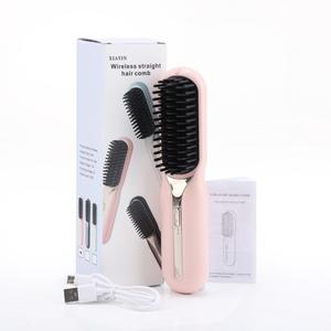 Cepillo Alisador de Cabello Inalámbrico 2 en 1 con Iones Negativos, Cepillo Alisador de Cabello Portátil, Inofensivo, Recargable - Product Image 4