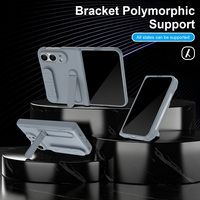 Penjualan Panas Casing Ponsel Lipat dengan Pelindung Kaca Tempered 360 Derajat Anti Guncangan untuk iPhone Duo 18 Fold ZFold7/6/5.
