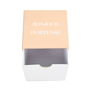 Custom Logo Biodegradable Kraft Rigid Cardboard <b>Ring</b> Jewelry Slide Out Drawer Gift Box with Ribbon - Product Image 2