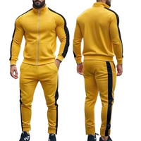 Ensemble de survêtement décontracté pour homme de haute qualité, ensemble de jogging technique, ensemble de sport pour homme, survêtement 2 pièces avec poches zippées