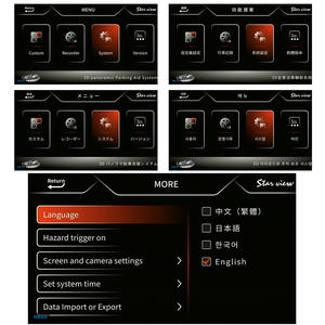 Venta caliente 360 grados vista de pájaro sistema Cámara coche DVR registro 2D/3D alrededor de Vista trasera sistema de cámara de coche 1080P IPS Universal 6 capas - Product Image 4