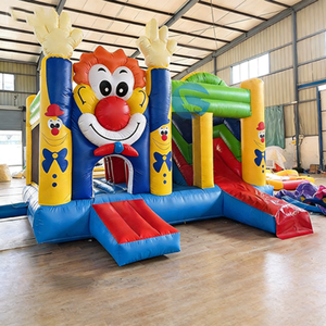 Château gonflable pour enfants avec toboggan, thème clown de dessin animé, pour intérieur et extérieur, aire de jeux de centre commercial, matelas pneumatique, <span class=keywords><strong>trampoline</strong></span> - Product Image 3