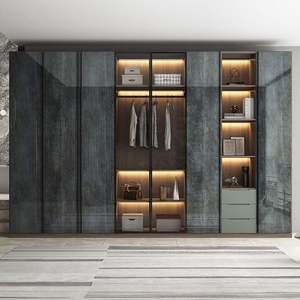 Systèmes de placards de chambre à coucher pliables intelligents personnalisés en bois, étagères de rangement faites à la main, organisateur pour salon, cuisine, buffets, roperos - Product Image 3