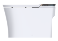 WC monobloc intelligent en céramique avec capteur de pied pour chasse d'eau automatique, ouverture du couvercle électrique, télécommande, excellente qualité pour hôtel