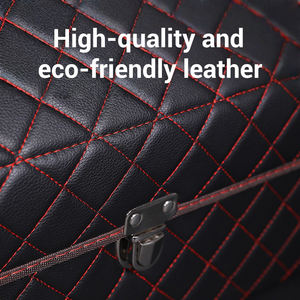 High Quality Leather Multipurpose Portable Waterproof Heavy Duty Collapsible Cargo Storage Bag Container Car <b>Trunk</b> Organizer - Product Image 4