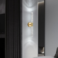 Applique murale LED en fer de luxe léger, design moderne et simple, blanc chaud, intérieur, maison, pour hôtel, couloir, salon