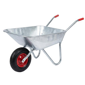 Carretilla de Servicio Pesado de Metal y Acero, Capacidad de Carga de 100 kg, Rueda Neumática 3.50-6, Carretilla Personalizada <span class=keywords><strong>OEM</strong></span> para Construcción - Product Image 1